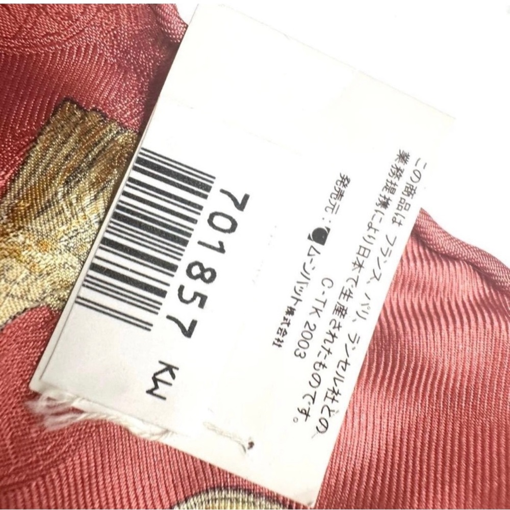 LANCEL silk 85cm unused scarf Authentic - Picture 11 of 12